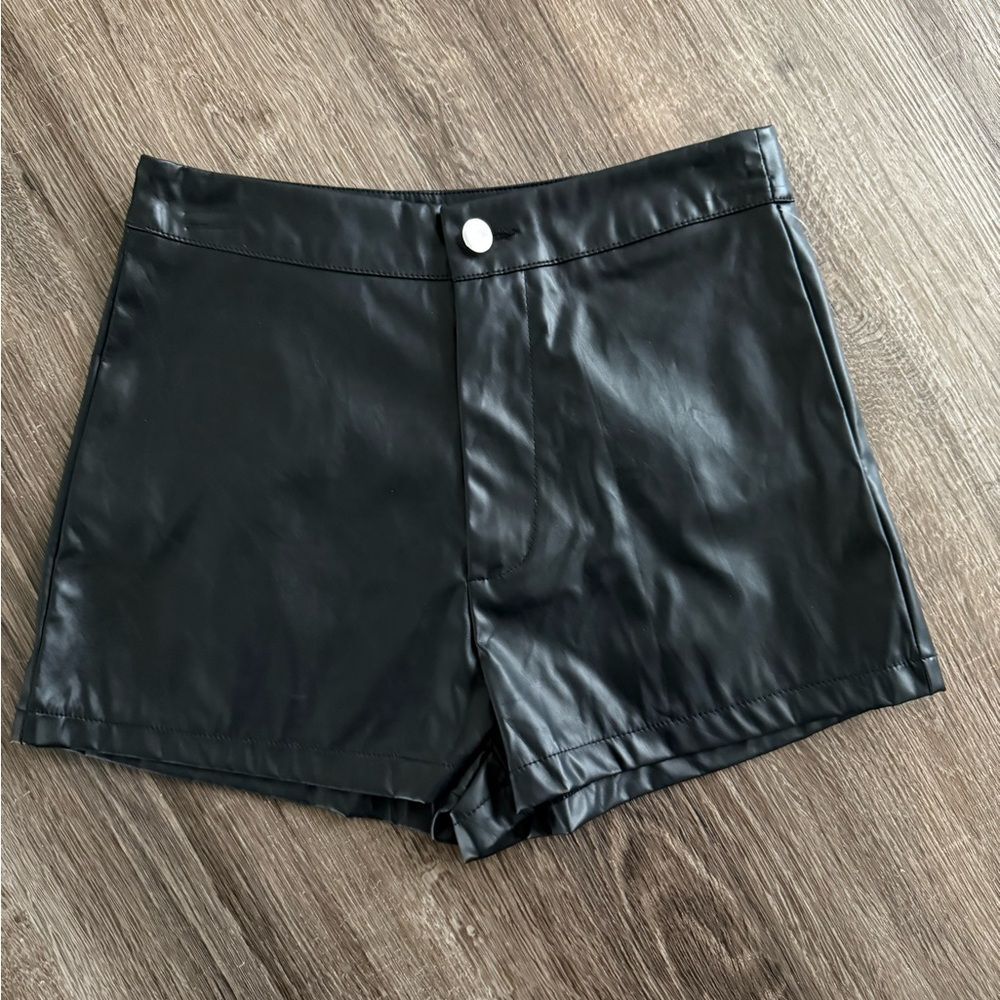Leather Micro Shorts